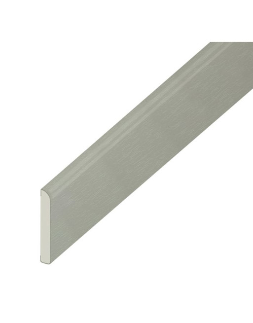 Buy Pencil Round Architrave Flat Agate Grey Woodgrain - Width 65 mm | Poly Direct