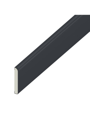 Buy Pencil Round Architrave Flat Anthracite Grey Smooth - Width 65 mm | Poly Direct