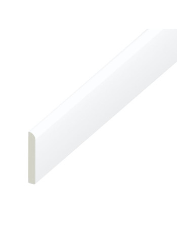 Buy Pencil Round Architrave Flat Blue White Smooth - Width 45 mm | Poly Direct