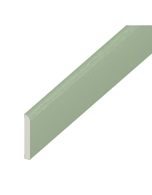 Buy Pencil Round Architrave Flat Chartwell Green Woodgrain - Width 65 mm | Poly Direct