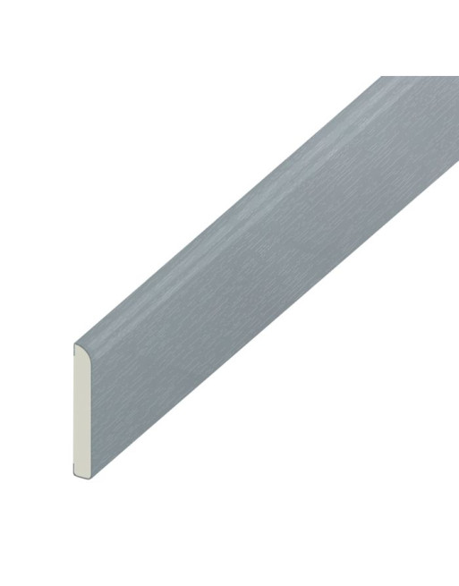 Buy Pencil Round Architrave Flat Moondust Grey Woodgrain - Width 65 mm | Poly Direct