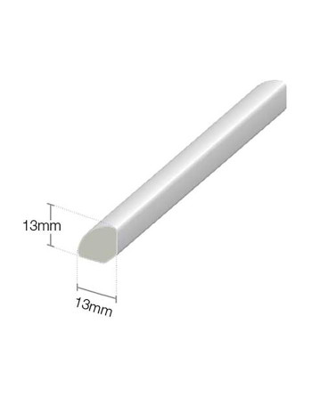 Buy Quadrant Black Matt - Width 13 mm | Poly Direct
