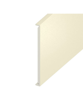 Buy Cream Woodgrain Double Edged Fascia Board - Length 5m x Width 450mm | Poly Direct