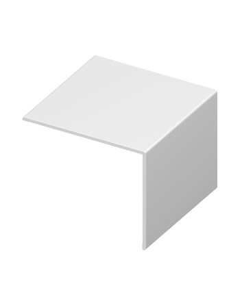 Buy Rigid Angle White - Width x Width 25 x 25mm | Poly Direct