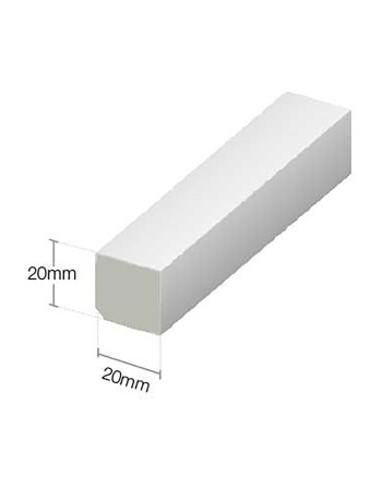 Buy Square Finishing Trim Cream White Woodgrain | Poly Direct