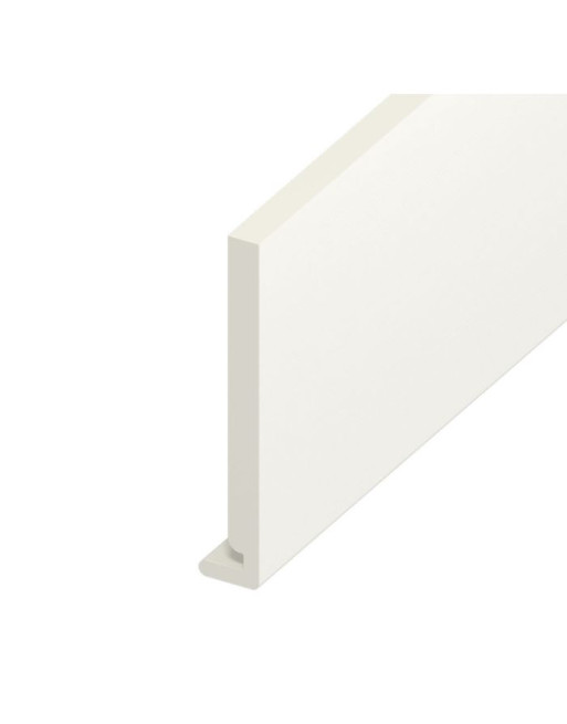 Buy White Ash Woodgrain Standard Fascia Euroboard - Length 5m x Width 250mm | Poly Direct