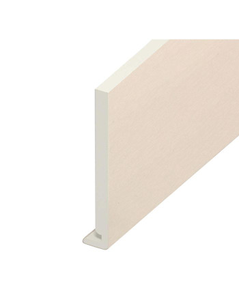 Buy Cream White Woodgrain Standard Fascia Euroboard - Length 5m x Width 175mm | Poly Direct