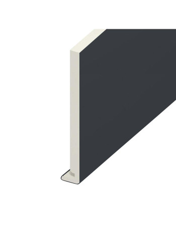 Buy Anthracite Grey Smooth Standard Fascia Euroboard - Length 5m x Width 225mm | Poly Direct