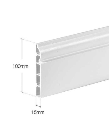 Buy Roomline Skirting Board Anthracite Grey - Width 100 mm Ogee | Poly Direct