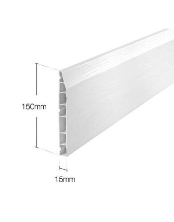 Buy Roomline Skirting Board Anthracite Grey - Width 150 mm Ogee | Poly Direct