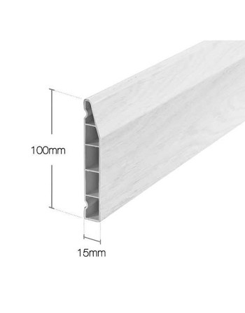 Buy Roomline Skirting Board Anthracite Grey - Width 100 mm Chamfered | Poly Direct