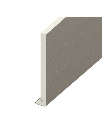 Buy Balmoral Grey Woodgrain Standard Fascia Euroboard - Length 5m x Width 200mm | Poly Direct