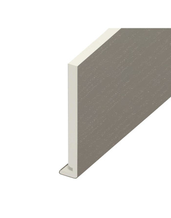 Buy Balmoral Grey Woodgrain Standard Fascia Euroboard - Length 5m x Width 175mm | Poly Direct