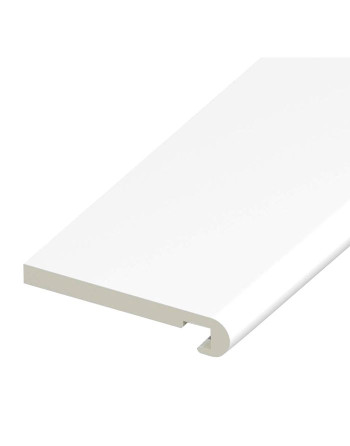 Buy White Bull-Nosed Fascia Board - Length 5m x Width 200mm | Poly Direct