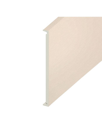 Buy Cream White Woodgrain Double Edged Fascia Board - Length 5m x Width 450mm | Poly Direct