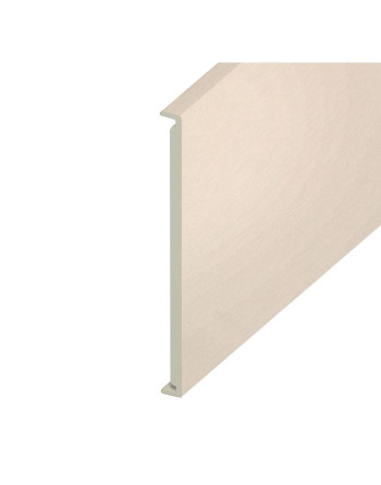 Buy Cream White Woodgrain Double Edged Fascia Board - Length 5m x Width 350mm | Poly Direct