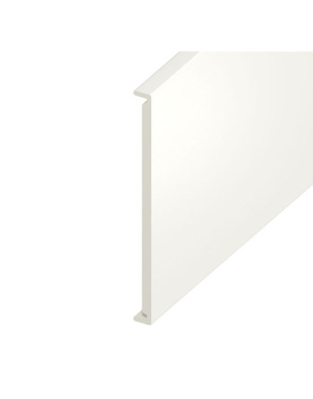 Buy White Ash Woodgrain Double Edged Fascia Board - Length 5m x Width 350mm | Poly Direct