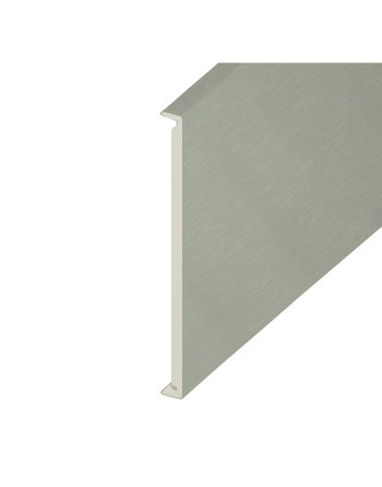 Buy Agate Grey Woodgrain Double Edged Fascia Board - Length 5m x Width 450mm | Poly Direct