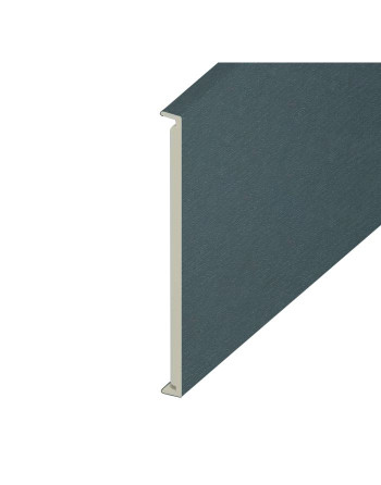 Buy Slate Grey Woodgrain Double Edged Fascia Board - Length 5m x Width 350mm | Poly Direct