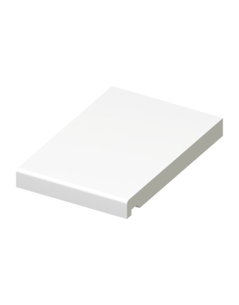 Buy White Flat Fascia Board - Length 5m x Width 300mm | Poly Direct