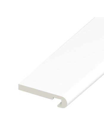 Buy White Bull-Nosed Fascia Board - Length 5m x Width 150mm | Poly Direct