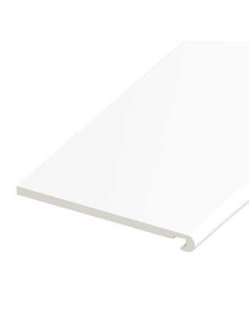 Buy White Bull-Nosed Fascia Board - Length 5m x Width 400mm | Poly Direct