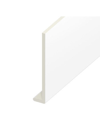 Buy White Smooth Capping Board - Length 5m x Width 250mm | Poly Direct