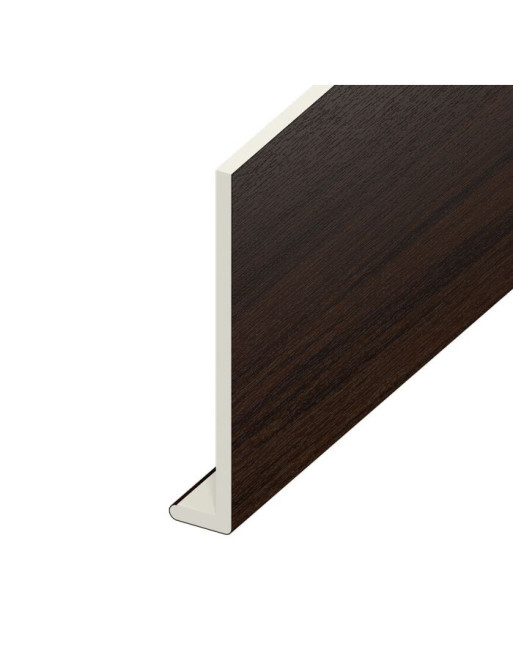 Buy Rosewood Woodgrain Capping Board - Length 5m x Width 200mm | Poly Direct