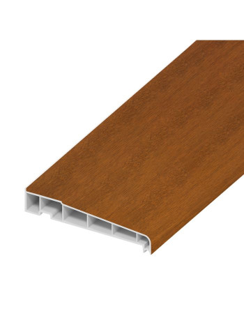 Buy A-Type Cill Golden Oak on White Woodgrain - Width 180 mm Left Face | Poly Direct