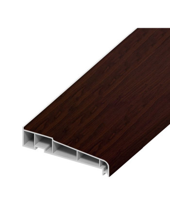 Buy A-Type Cill Rosewood on Brown Woodgrain - Width 85 mm Both Faces | Poly Direct