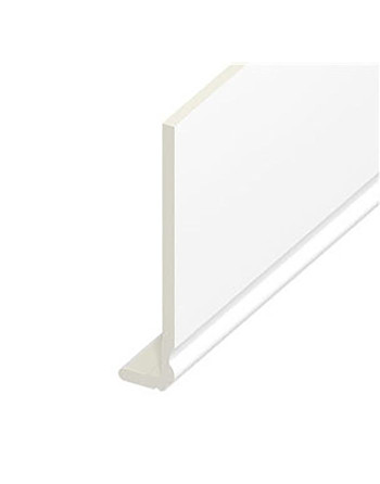 Buy White Standard Ogee Capping Board - Length 5m x Width 200mm | Poly Direct