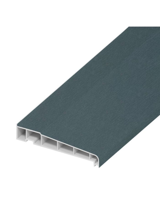 Buy A-Type Cill Slate Grey on White Woodgrain - Width 225 mm Left Face | Poly Direct