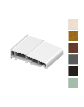 Buy A-Type Cill White on White Smooth - Width 180 mm Both Faces | Poly Direct