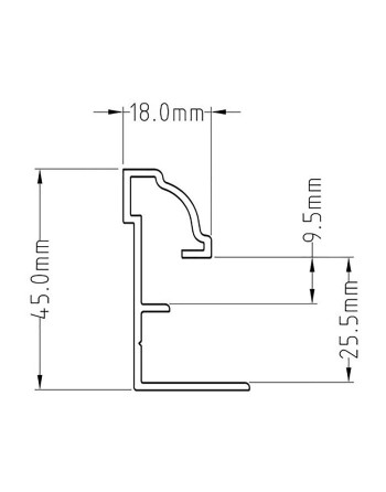 Buy White uPVC Window Board Retaining Trim - Length 6m | Poly Direct