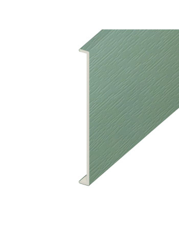 Buy Chartwell Green Woodgrain Double Capping Board - Length 5m x Width 450mm | Poly Direct