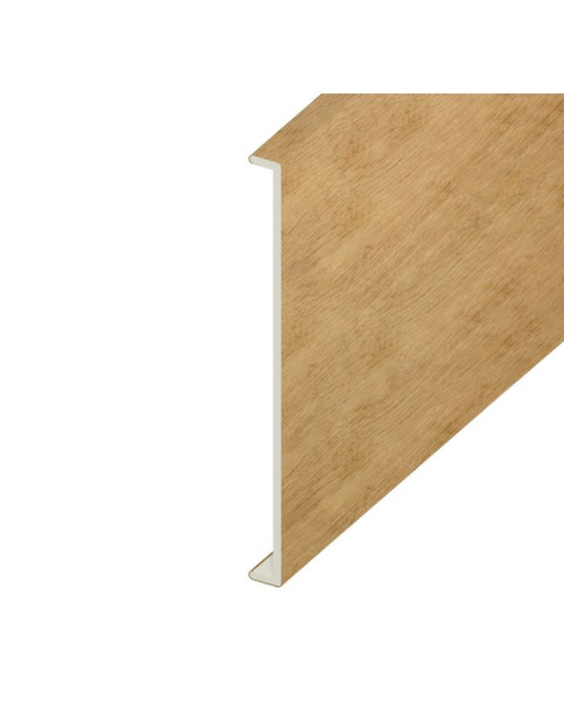 Buy Irish Oak Woodgrain Double Capping Board - Length 5m x Width 450mm | Poly Direct