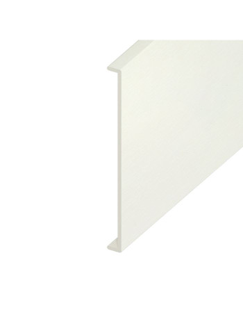 Buy White Ash Woodgrain Double Capping Board - Length 5m x Width 450mm | Poly Direct