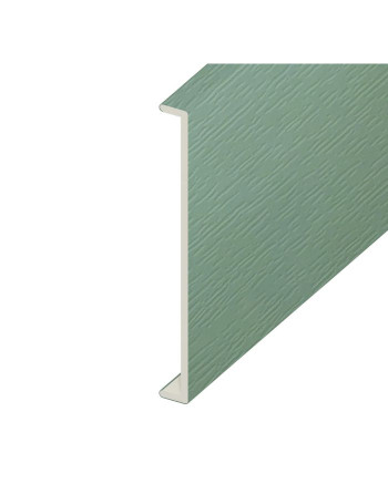 Buy Chartwell Green Woodgrain Double Capping Board - Length 5m x Width 350mm | Poly Direct