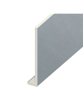 Buy Moondust Grey Woodgrain Capping Board - Length 5m x Width 250mm | Poly Direct