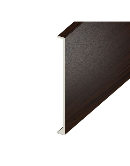 Buy Rosewood Woodgrain Double Capping Board - Length 5m x Width 450mm | Poly Direct