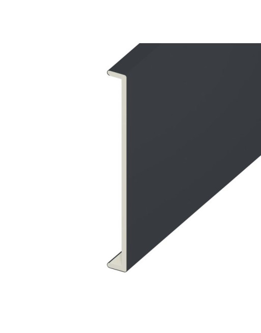 Buy Anthracite Grey Smooth Double Capping Board - Length 5m x Width 350mm | Poly Direct