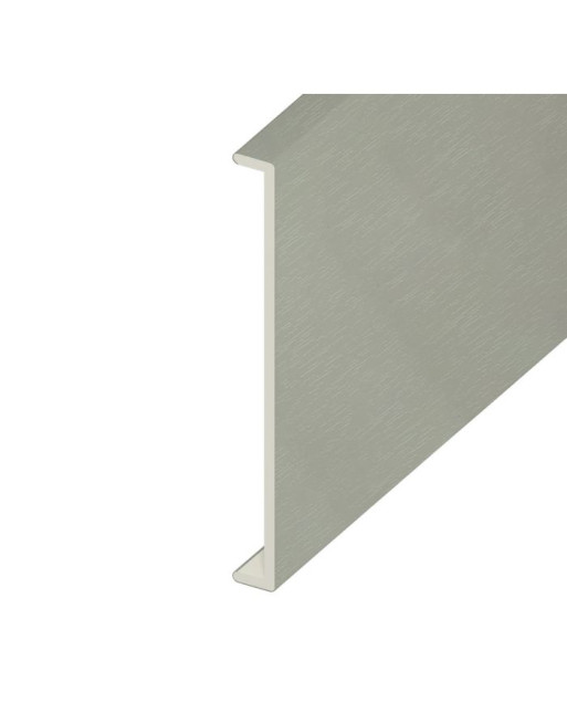 Buy Agate Grey Woodgrain Double Capping Board - Length 5m x Width 350mm | Poly Direct