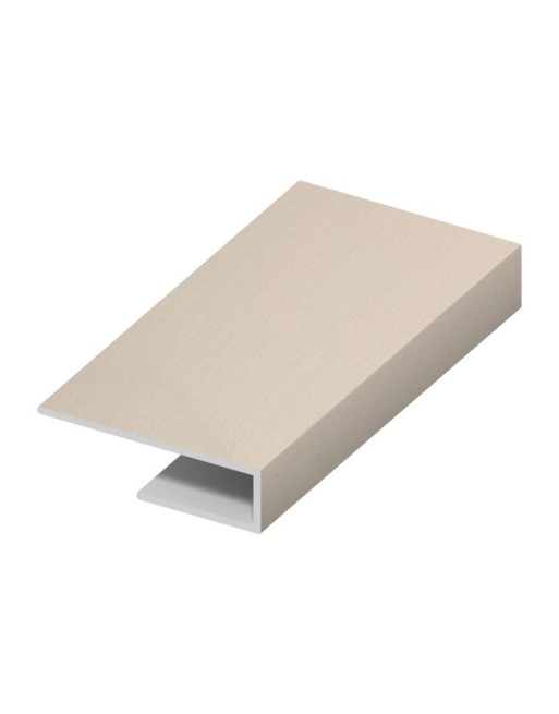 Buy Cream White Woodgrain Board Clip - Length 5m x Width 25mm | Poly Direct