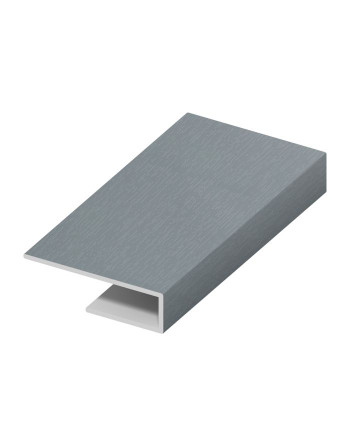 Buy Moondust Grey Woodgrain Board Clip - Length 5m x Width 25mm | Poly Direct