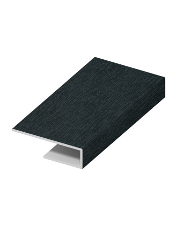 Buy Slate Grey Woodgrain Board Clip - Length 5m x Width 25mm | Poly Direct