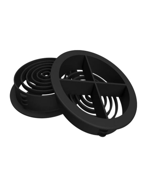 Buy Black Circular Soffit Vent - Length 80mm x Width 80mm | Poly Direct