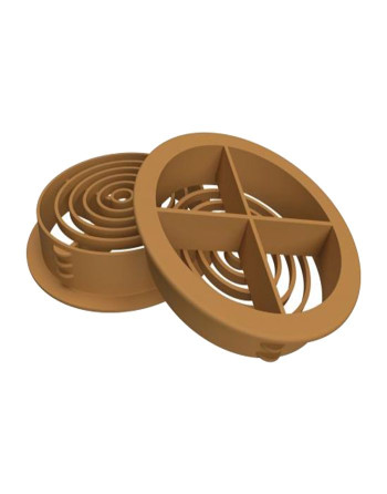 Buy Oak Circular Soffit Vent - Length 80mm x Width 80mm | Poly Direct