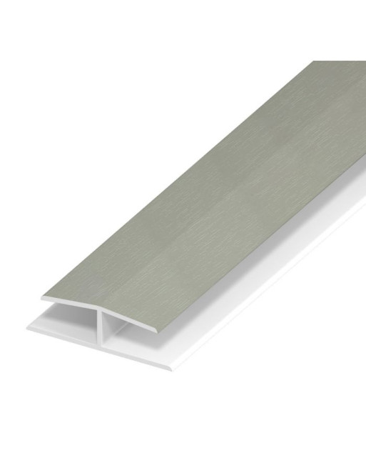 Buy Agate Grey Woodgrain Panel Joint - Length 5m x Width 40mm | Poly Direct