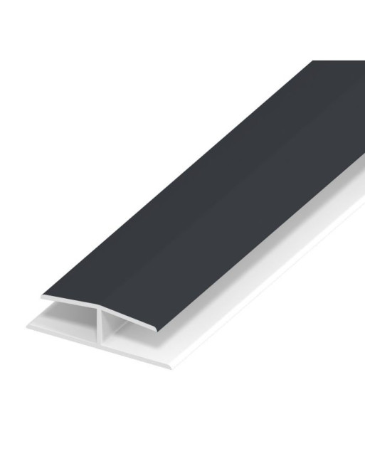 Buy Anthracite Grey Smooth Panel Joint - Length 5m x Width 40mm | Poly Direct