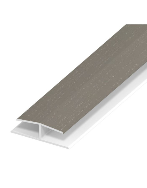 Buy Balmoral Grey Woodgrain Panel Joint - Length 5m x Width 40mm | Poly Direct